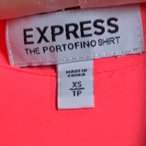 Express Portofino Button Down Chiffon Blouse - Picture 12 of 14